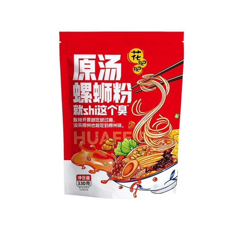 花肥肥爆辣浓汤柳州螺螺蛳粉330g*粉1LAU0 广西特产螺丝宵夜米粉