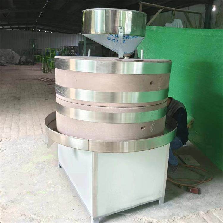 电动天然花岗岩豆腐煎饼糊磨豆浆机商用干湿两用芝麻花生酱石磨机