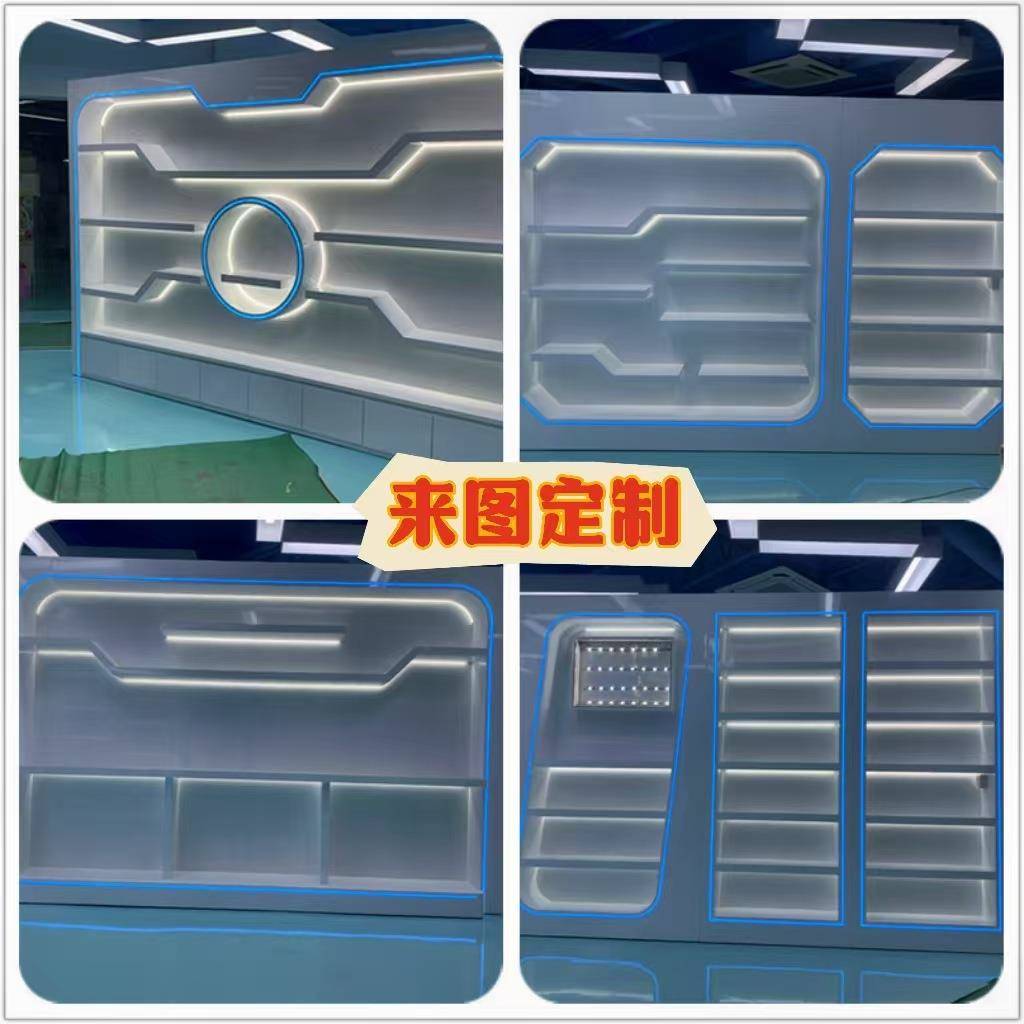 产品展厅烤漆展示柜异形创意科技装饰品医院器材样品鞋包陈列货架