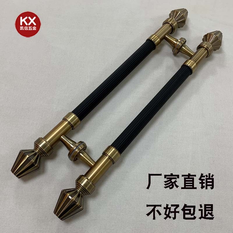 黑古铜大门拉手木门拉手欧式拉手 仿古玻璃门不锈钢把手大门扶手