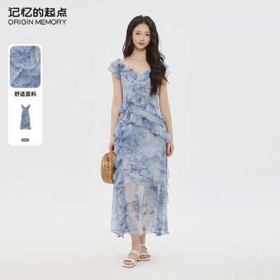 记忆的起点气质无袖连衣裙