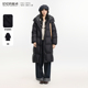记忆 69TD90672 新款 起点长款 白鸭绒连帽羽绒服保暖外套2025冬季