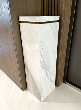 工艺品摆件底座简约现代别墅客厅落地石材高档装饰立柱大理石摆件