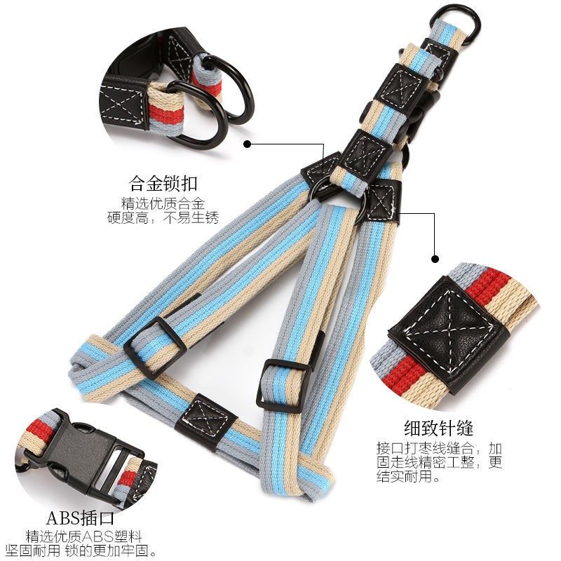 狗狗牵引绳胸背带背心式狗脖圈大型犬胸背带中型犬遛狗项圈