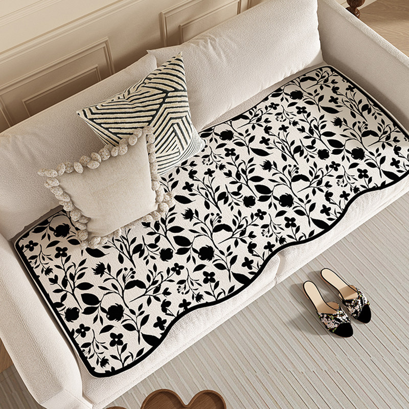 复古地毯式沙发垫奶油风四季通用直排靠背扶手盖巾套罩防滑不规则,居家布艺,沙发垫,淘宝优惠券,粉丝福利购,淘宝优惠卷