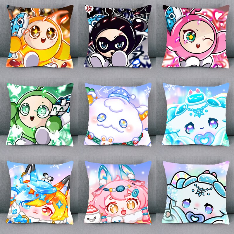 蛋仔派对暹罗猫鲨莉娃发美美猴吼吼学生儿童午睡靠枕沙发枕头抱枕