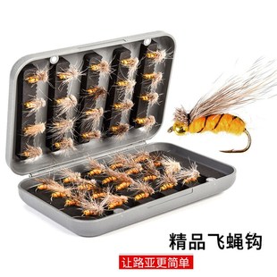 钓鱼假饵钩大毛飞虫钩仿生飞蝇钩路亚饵昆虫钩鱼饵钩翘嘴抛竿钓钩