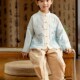 子套装 汉服男童秋中式 儿童国风裤 上衣唐制古风两件套古装 改良唐装