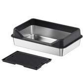 创格宝巨无霸不锈钢猫砂盆超大号加宽加厚防外溅大空间半封闭厕所