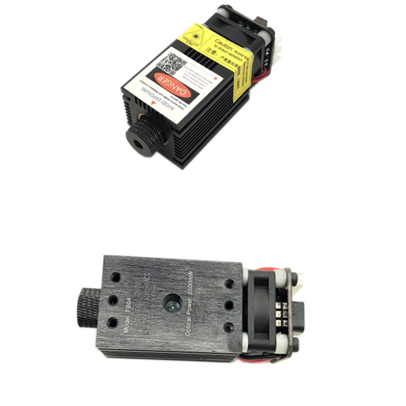 1224v实测500mw2500mw激光模组大功率445nm蓝光雕刻机配件pwm