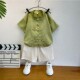 短袖 男孩唐装 套装 薄款 宝宝周岁礼服 儿童汉服古风夏季 汉服男童夏款