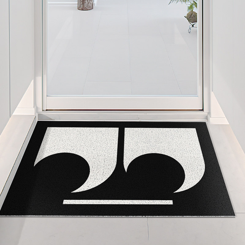 摊牌圆眼睛 入户门家用地垫可裁剪门口玄关蹭脚垫丝圈耐脏除尘垫