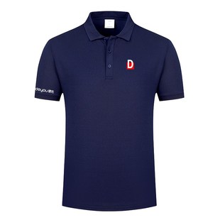 新款D德佑工作服POLO衫短袖定制男女地产工衣翻领t恤定做印字logo