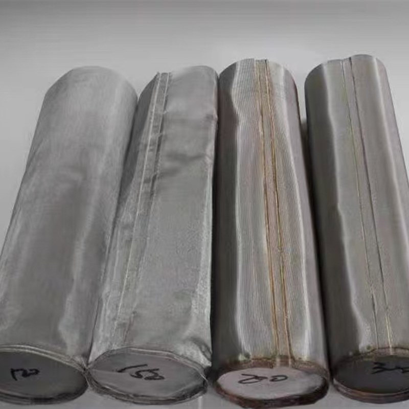 304不锈钢食品直通快装管道过滤器滤芯滤网100目 圆柱形滤筒80目