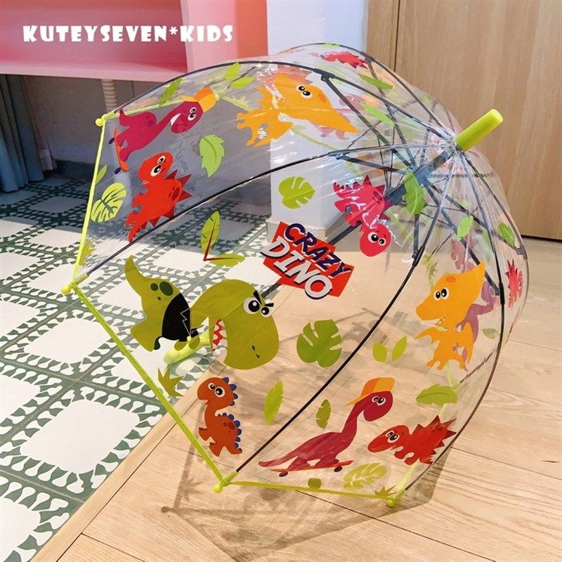 儿童恐龙雨伞霸王龙男童小号拱形可爱2岁超轻透明网红半自动长柄,婴童用品,儿童雨伞/防晒伞,淘宝优惠券,粉丝福利购,淘宝优惠卷