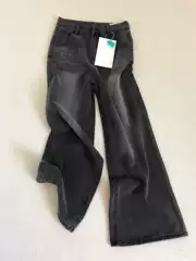 American Retro Black and Gray Jeans for Men 2026 Spring and Autumn New Loose Wide-Leg Design Niche Straight Pants