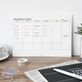 简约创意可撕自填式 日程规划记事本学生办公备忘桌垫周计划办公本