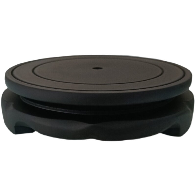 木质底座花瓶花坛酒瓶陶瓷工艺品奇石雕塑铜器展示柜摆件旋转托盘