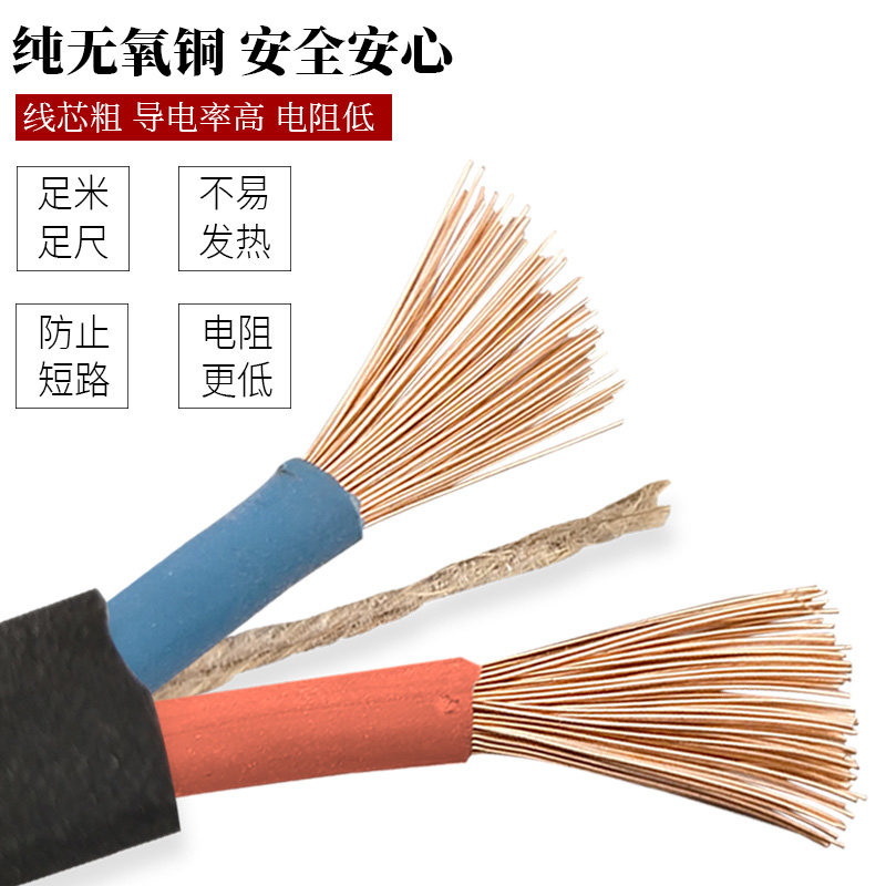 纯铜电缆线户外电源线2芯电线家用国标2.5 4 6平方护套线铜芯软线,电子/电工,护套线,淘宝优惠券,粉丝福利购,淘宝优惠卷