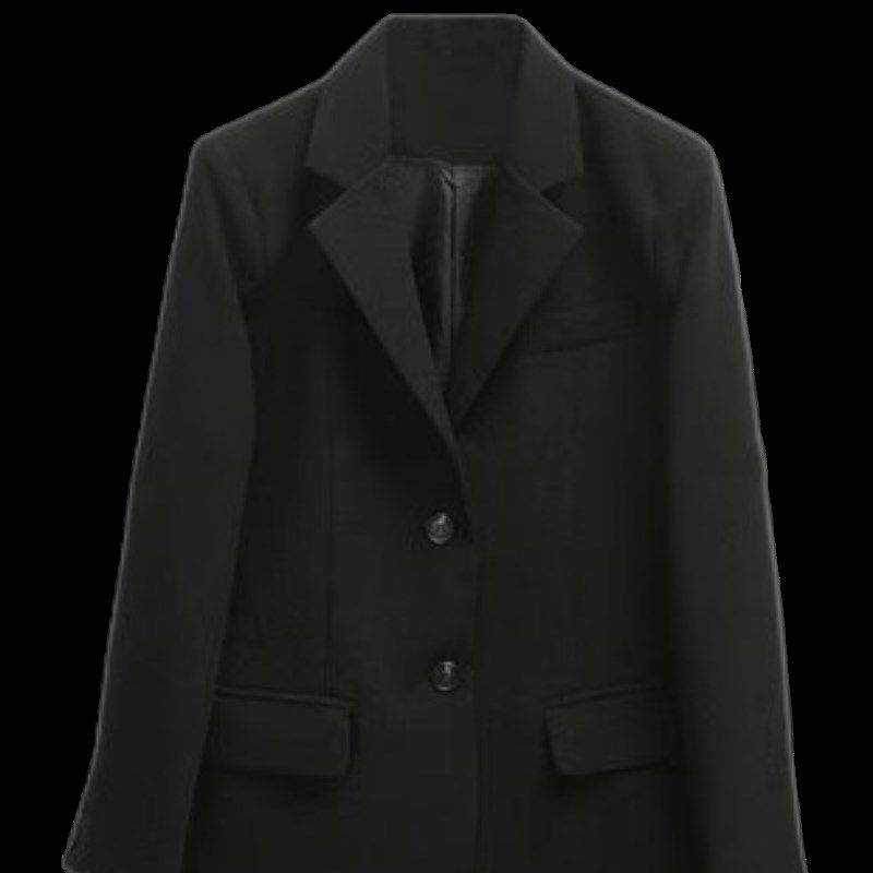 春装免烫宽松正装女套装大学生面试西装职业工作西服黑色气质外套