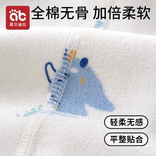 春秋52码 3月新生儿纯棉秋冬季 宝宝上衣 半背衣初生婴儿衣服0 2件装