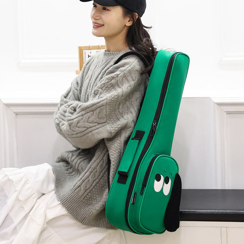 Ranloesa卡通狗狗尤克里里琴包23寸24寸加厚双肩乌克丽丽包可爱