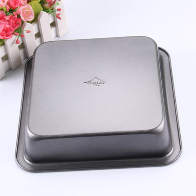 烤盘 烘焙工具 蛋糕模具 蛋糕模 正的8寸正方形不粘烤盘