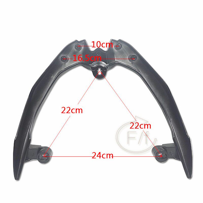 新品电动摩托车踏板鬼火后尾架三代铁货架战速连体货架改装配件