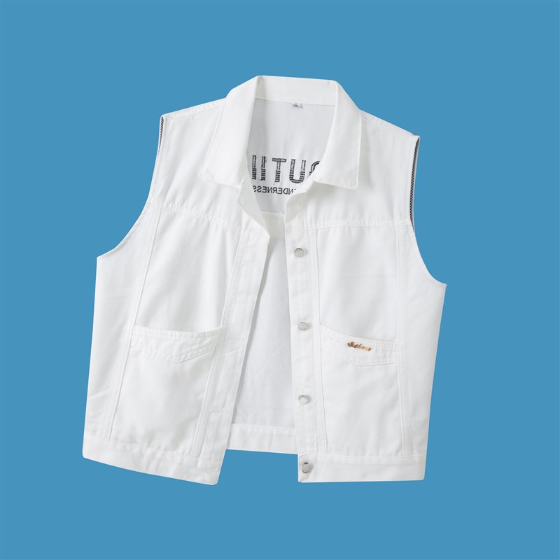 牛仔马甲男女2024春夏季新款洋气显瘦外穿百搭短款上衣背心外套男