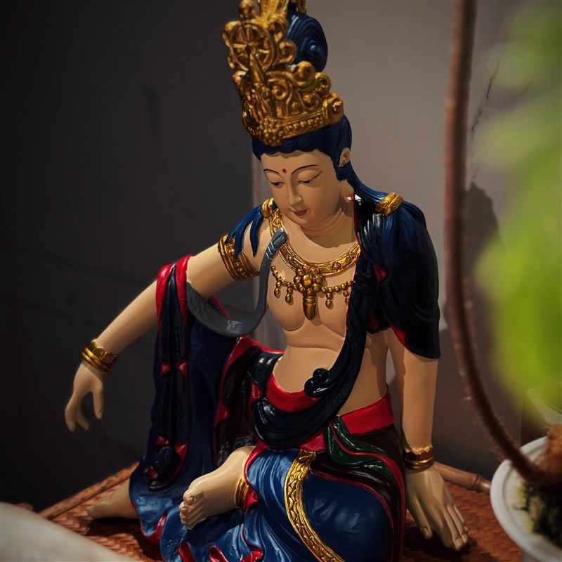 高档中式客厅玄关店铺造景布置装饰雕塑禅意自在观音菩萨佛像摆件,家居饰品,桌面摆件,淘宝优惠券,粉丝福利购,淘宝优惠卷