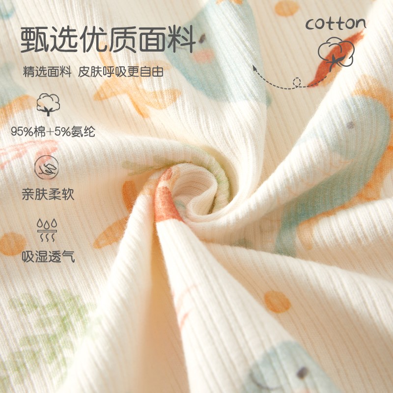 婴儿衣服春秋款舒绒长袖连体衣66码薄款贴身宝宝春装内衣新款a类3