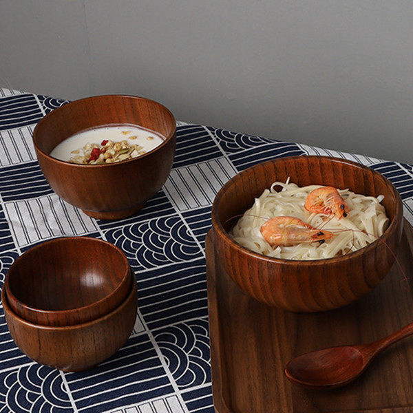 巴基斯坦手工核桃木碗木勺特色实木原木仿古吃饭碗原生态僧尼饭碗