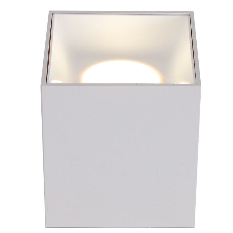 明装筒灯无主灯客厅照明方形走廊阳台天花灯led射灯免开孔斗胆灯