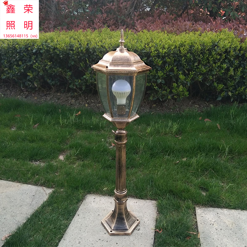 欧式大弯六角草坪灯户外防水LED庭院花园小区别墅道路全铝草地灯