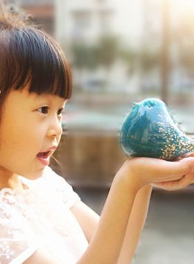 纯手工玻璃小鸟琉璃摆件工艺品家居摆设小饰品情人节礼品创意纸镇