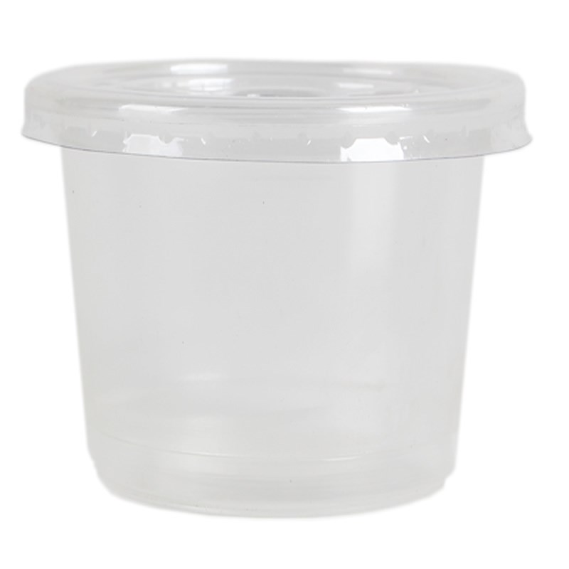 5安一次性酱汁酱料杯酸奶3布丁双皮奶布丁杯4透明2梅花塑料碗带盖