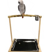 见血飞站架 简易鹦鹉站架 站杠 鸟杠 花椒木站架 鸟架