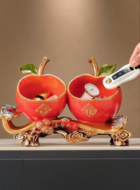 入户玄关放钥匙手表收纳摆件 进门鞋柜装饰品新房子乔迁新居摆件