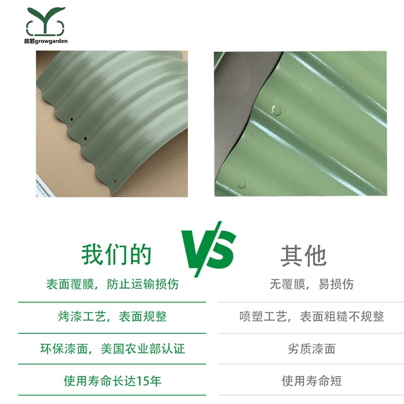 一米菜园金属种植箱框菜床蔬菜种植花盆户外庭院花园阳台圆形简约