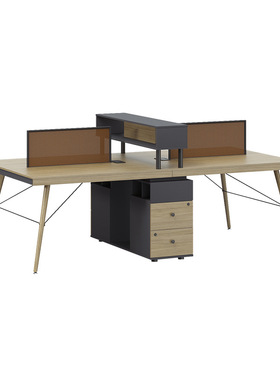 臻远 办公桌 F1-D0432 3160*1200*1050MM 四人位 张