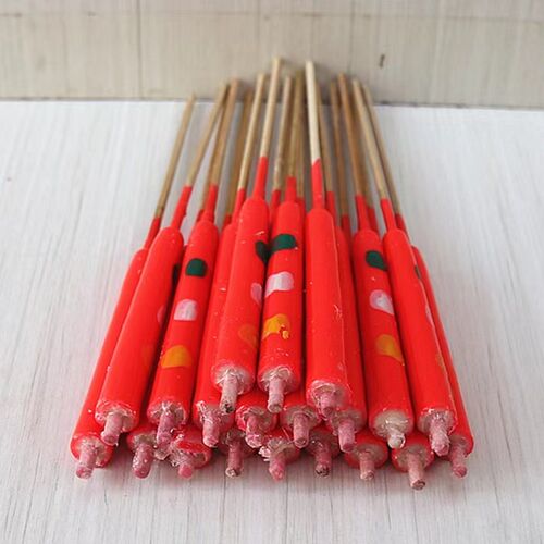 花烛粗款竹签烛红蜡烛香烛喜庆节庆无字室内过年花烛家用一包5对