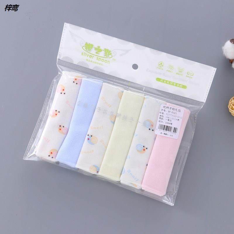 口洗水小方巾新生婴儿棉42242纱手巾宝宝纯脸沙布纱布巾超软初生