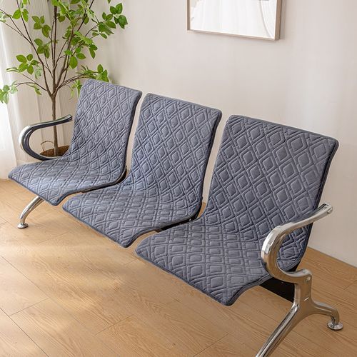 不锈钢连排椅套椅子坐垫靠垫公共候诊冬季椅垫沙发垫毛绒保暖可洗
