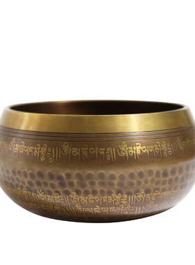 颂钵尼泊尔手工佛音钵瑜伽冥想静心钵梵音钵铜磬钵盂采耳钵摆件