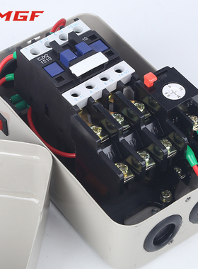 磁力启动器380V4kw空压机磁力起动器缺相过载电动机保护器包邮