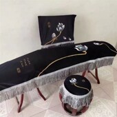 古筝凳子罩曲谱架罩鼓凳子罩定制方形凳子罩夹棉防滑
