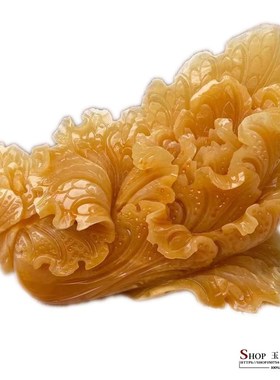 大号玉石白菜摆件家居客厅玄关酒柜电视柜装饰品聚福乔迁礼品摆设