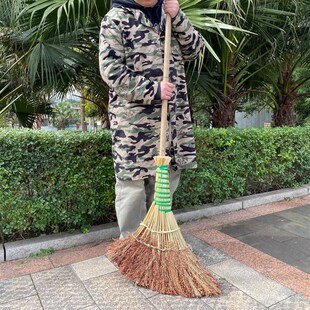 扫把工厂车间专用庭院工地装修老式加长手工大扫帚扫把饭店用高梁