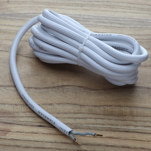 家用电源线二芯带三插头延长线大功率二插头排插排线插座线拖线板