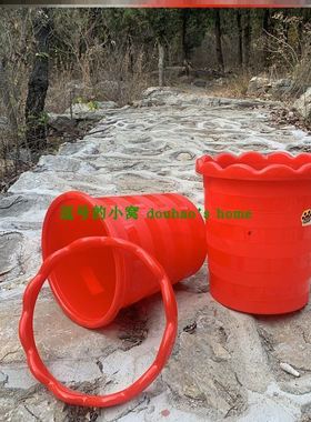 结婚垃圾桶红色喜庆一对家用脚踏式带盖客厅卧室卫生间婚庆废纸篓